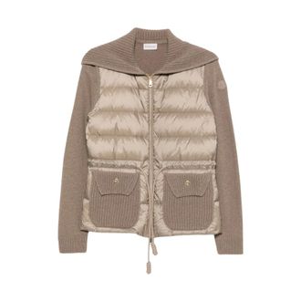 Moncler Dames, Jassen, Beige, Maat: M