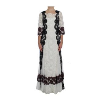 Dolce & Gabbana Dames, Jurken, Wit, Maat: 2XS Zijde