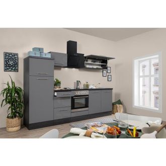 Respekta Cucina blocco cucina blocco cucina rovere grigio Amanda 270 cm Respecta Premium