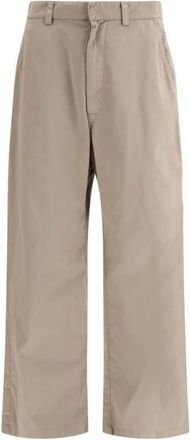 Balenciaga Werkbroek - Heren - Straight fit broeken - Beige - L - Katoen - Broeken