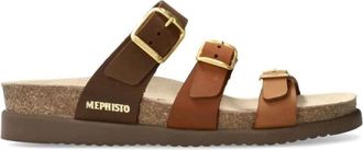 Mephisto Bruine Band Sandaal met SOFT-air Technologie - Dames - Sandalen - Bruin - 35 EU - Leer - Schoenen