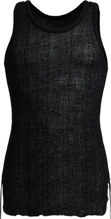 Ann Demeulemeester Canotta corta stropicciata Boris di Ann Demeulemeester