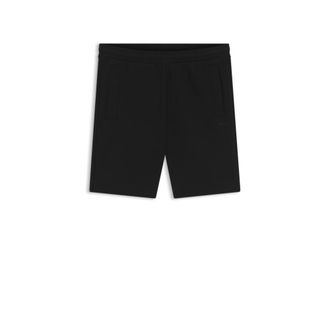 BOSS Logo-embroidered shorts in cotton-blend pique jersey