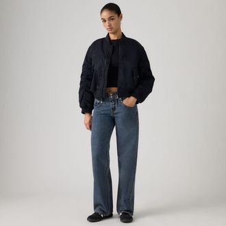 Levi's Superlow Loose Yoke Jeans - Womens - 28X32 - Dark Wash / You Need Me