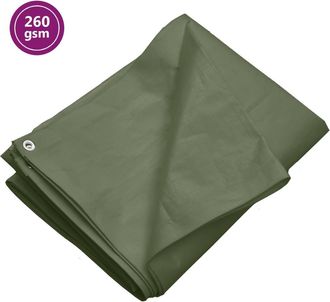 vidaXL Lona Hdpe Verde 260 G/m&sup2; 6x12 M Vidaxl