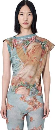 Vivienne Westwood Tops, Dames, Blauw, XS, Katoen, Hebo Top