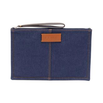 Fendi Heren, Tassen, Blauw, Maat: ONE Size Leer