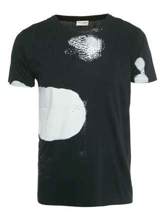 Saint Laurent cotton T-shirt - men - Cotton - S - Black