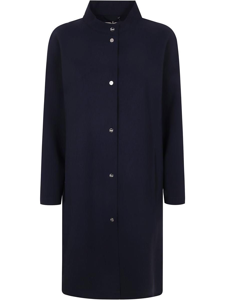 VIP【送料関税込】Herno Dark Blue Wool Blend Coat Jackets Unisex REEFERS BONDED WOOL Mid BLUE MARINE - GENOA MCT
