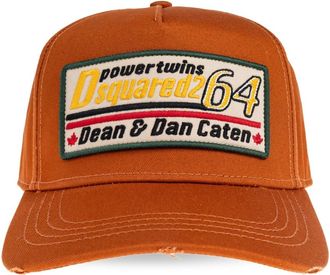 Dsquared2 Baseball Cap - Heren - Petten - Bruin - ONE Size - Katoen - Accessoires