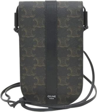 Celine Pre-owned Cross Body Bags, female, Black, Size: ONE SIZE Pre-owned Vintage Shoulder Bag