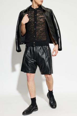 Dsquared2 Eco Leather Shorts, Mens, Black