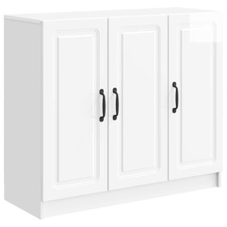 vidaXL Aparador Brillante 89 X 34,5 X 77 Cm Madera De Ingenier&iacute;a Vidaxl
