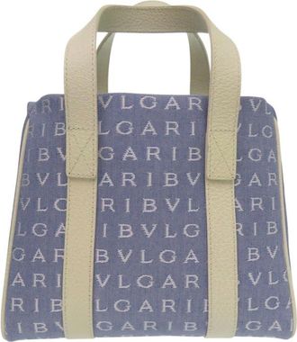 Bulgari Pre-owned Bvlgari Mini Denim Logomania Tote Ladies 1T65JGH2WHWM3FSZ