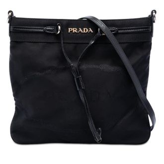 Prada Pre-owned Prada Tessuto Canapa Logo Crossbody Unisex IJ38VJOE4BHZEKP9