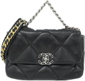 Chanel Pre-owned Borsa a Spalla 19 in Pelle Agnello - - Pre-owned - Donna - Nero - ONE SIZE