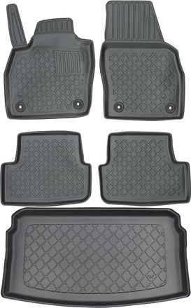 OEM Juego De Alfombrillas Para Coche Y Maletero Para Volkswagen Polo Vi Hatchback A Partir De Octubre De 2017