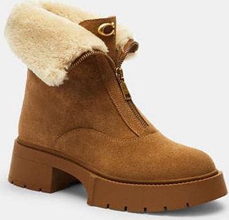 Coach Leah Platform Zip Bootie