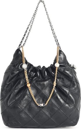 Tory Burch Tory Burch Fleming Mini-Tasche aus schwarzem Lear