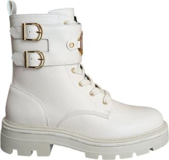 Liu Jo Anfibio Taylor 809 Dameslaarzen - Dames - Veterlaarzen - Wit - 40 EU - Schoenen