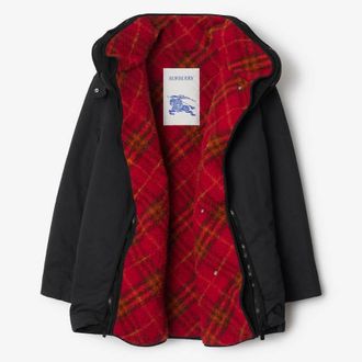 Burberry Womens Detachable Warmer Cotton Parka, Size XX-Small