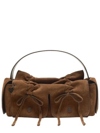 Acne Studios Multipocket Shoulder Bag With Structured Design And Suede-Like Texture