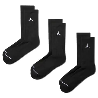 Nike Jordan Everyday Cushioned Crew Socks (6 Pairs) in Black | HV6228-010
