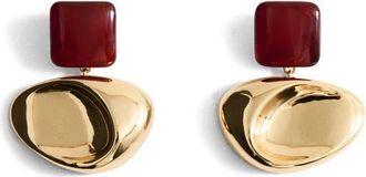 Mango Mixed Drop Earrings in Gold at Nordstrom