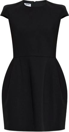 Moschino Abito corto con maniche ad aletta - Nero
