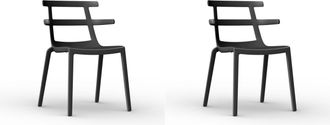 Resol Sillas Tokyo Resol Pl&aacute;stico Negro (pack De 2)