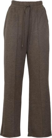 Max Mara Jersey drap broek - Dames - Sweatpants - Bruin - M - Katoen - Broeken