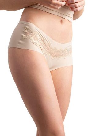 Uwila Warrior Soft Seamless Briefs with Lace in Smoke Grey at Nordstrom, Size Xx-Large