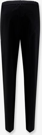 Alysi Womens Trousers Cigarette Virgin Wool Black