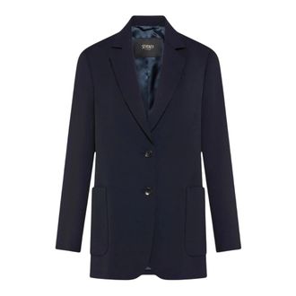 Seventy Giacca monopetto - Dames - Jassen - Blauw - Maat: L Wol