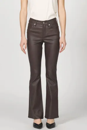 Dear John Denim Jaxtyn Mid Rise Coated Pant In Cappuccino