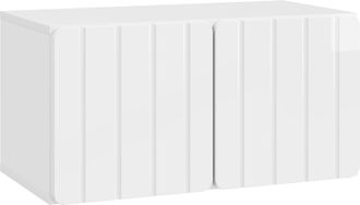vidaXL Mueble De Tv De Pared 59,5 X 31 X 30 Cm Blanco Brillante Vidaxl