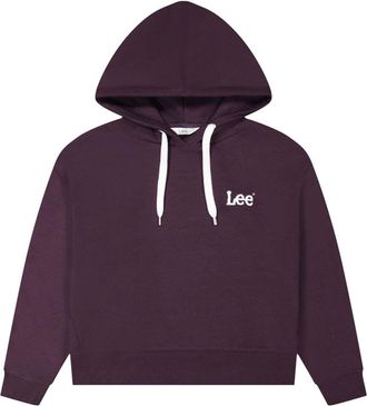 Lee Kapuzenpullover LEE Lee Kapuzenpullover Essential Hoodie, Damen, Gr. XS, rot (weinrot), Obermaterial: 80% Baumwolle CO. 20% Polyester Pol. recyc.., Pu