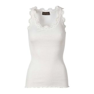 Rosemunde Tops, Dames, Wit, M, Witte Top met Stijl 5205