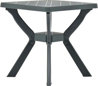 vidaXL Mesa Bistro De Pl&aacute;stico Verde 70x70x72 Cm Vidaxl