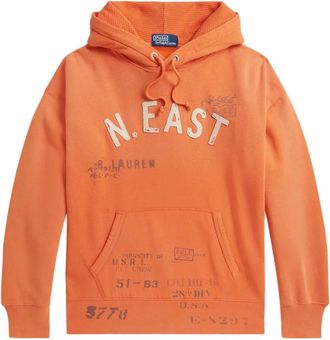 Ralph Lauren Hooded Sweatshirt - Heren - Hoodies - Oranje - M - Katoen - Hoodies & sweatvesten