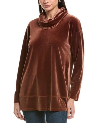 Jones New York Velvet Cowl Neck Tunic