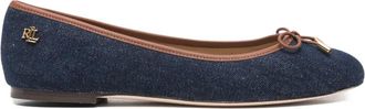 Lauren Ralph Lauren Ballerine con fiocco - Blu