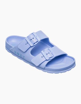 Roxy Womens Roxy Womens Kattie Slides - Blue - Size: 5