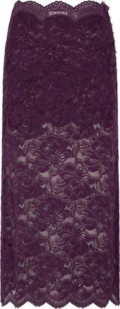 Paco Rabanne Midi Skirt In Layered Lace