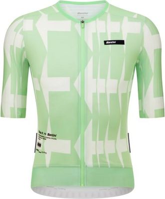 Santini Mads Pedersen Momentum Series S/S Jersey Velotrikot - Unisex | gr&uuml;n