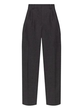 Givenchy Pantaloni In Lana Con Pieghe-Donna