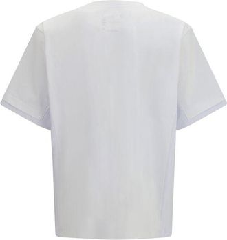 sacai Cotton Crew Neck T-Shirt - White