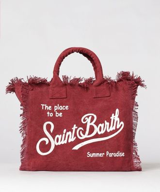 MC2 Saint Barth Borsa Vanity in cotone stampato con logo