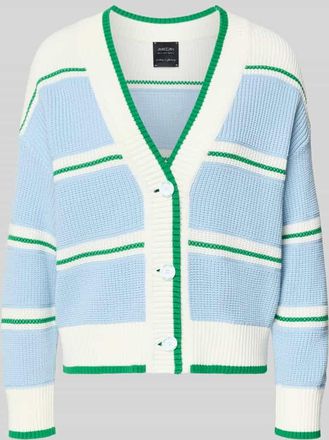 Marc Cain Regular Fit Cardigan in Strick-Optik in Hellblau, Gr&ouml;&szlig;e 34
