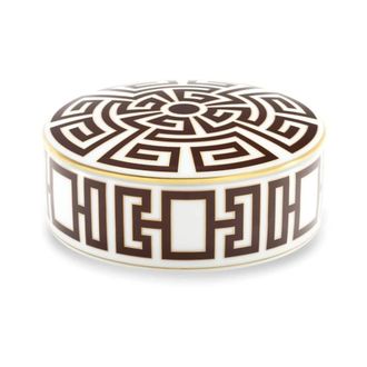 Ginori 1735 Labyrinth Pattern Trinket Box - female - Ginori 1735 - Jewellery - Brown - ONE SIZE - Accessories